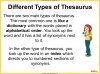 Using a Thesaurus Teaching Resources (slide 5/10)